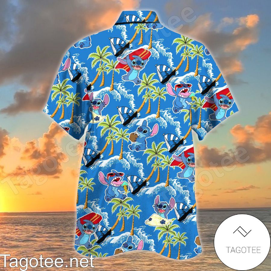 Stitch Summer Vacation Hawaiian Shirt a