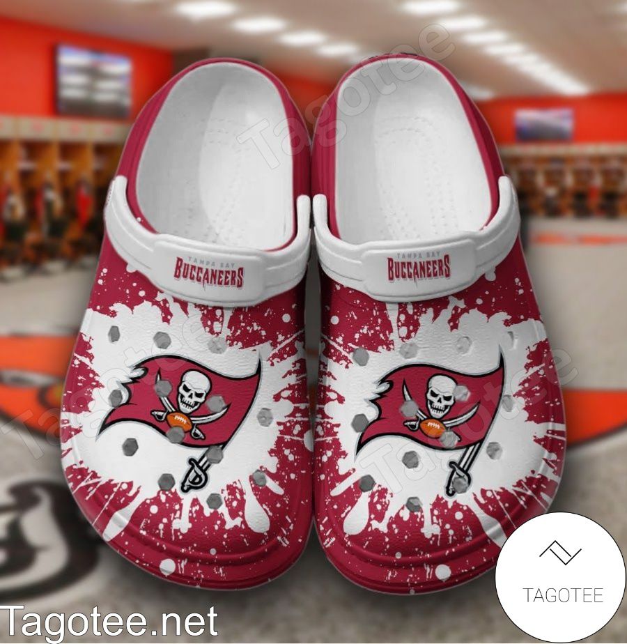 Tampa Bay Buccaneers Logo Color Splash Crocs Clogs