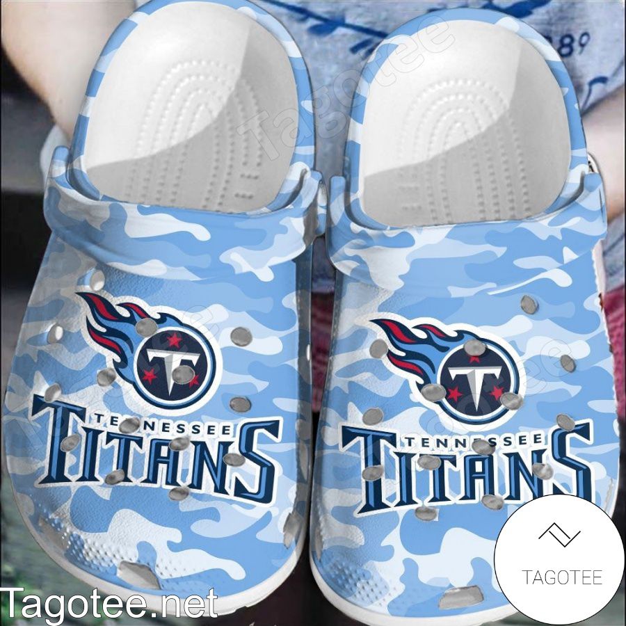 Tennessee Titans Blue Camouflage Crocs Clogs