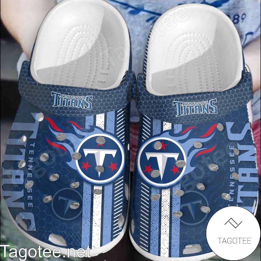 Tennessee Titans Hive Pattern Crocs Clogs