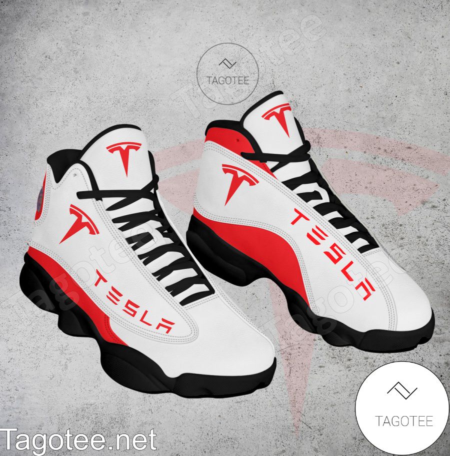 Tesla Logo Air Jordan 13 Shoes - EmonShop a