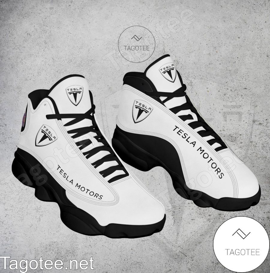 Tesla Motors Logo Air Jordan 13 Shoes - EmonShop a