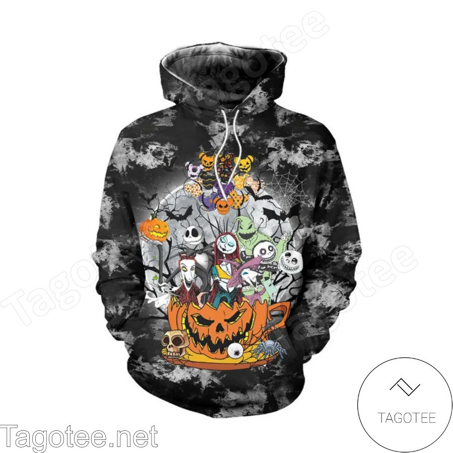 The Nightmare Before Christmas Happy Halloween Hoodie And Leggings a