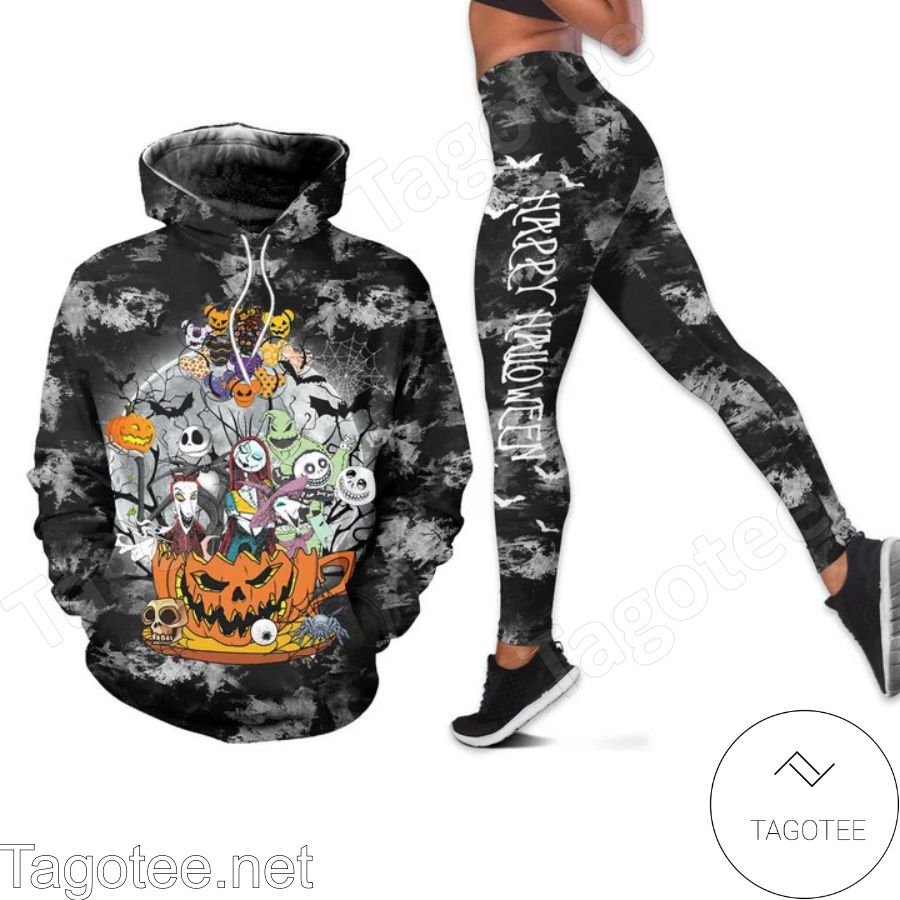 The Nightmare Before Christmas Happy Halloween Hoodie And Leggings