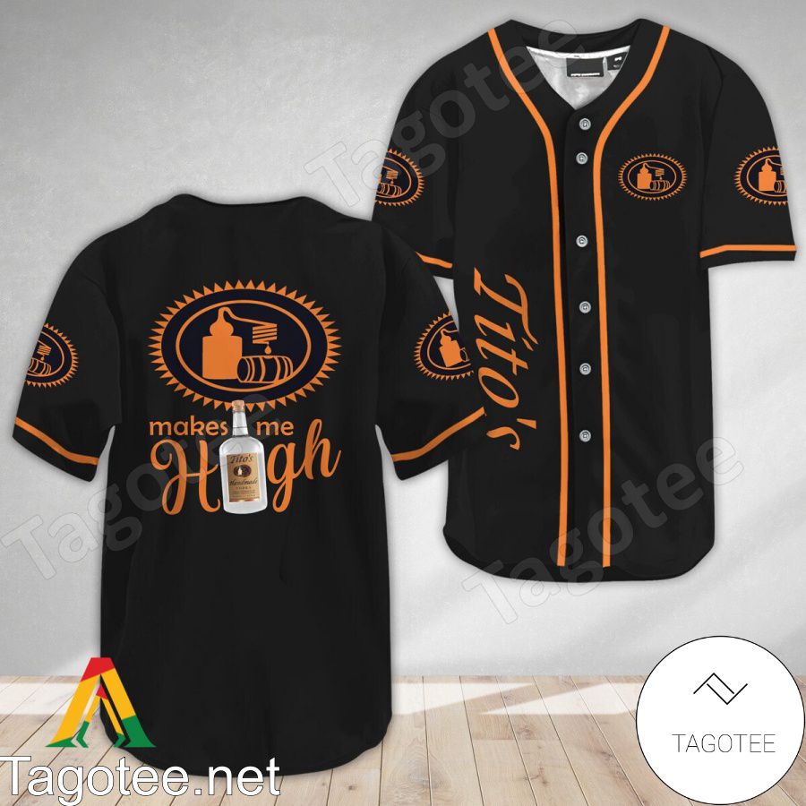 Tito's Vodka Make Me High Baseball Jersey