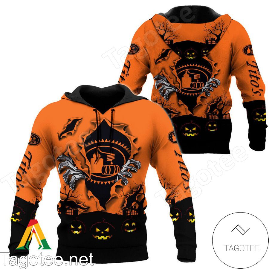 Tito's Vodka Scary Night Halloween Hoodie