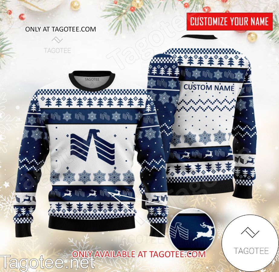 USAA Logo Personalized Ugly Christmas Sweater - EmonShop