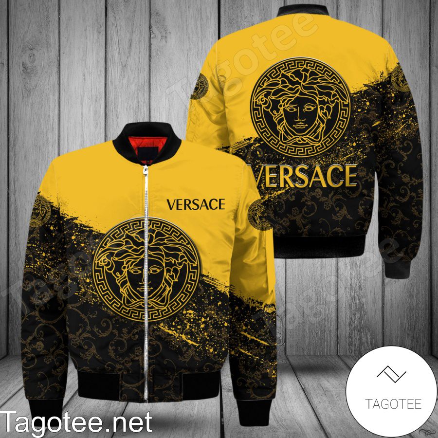 Versace Big Logo Color Splash Bomber Jacket