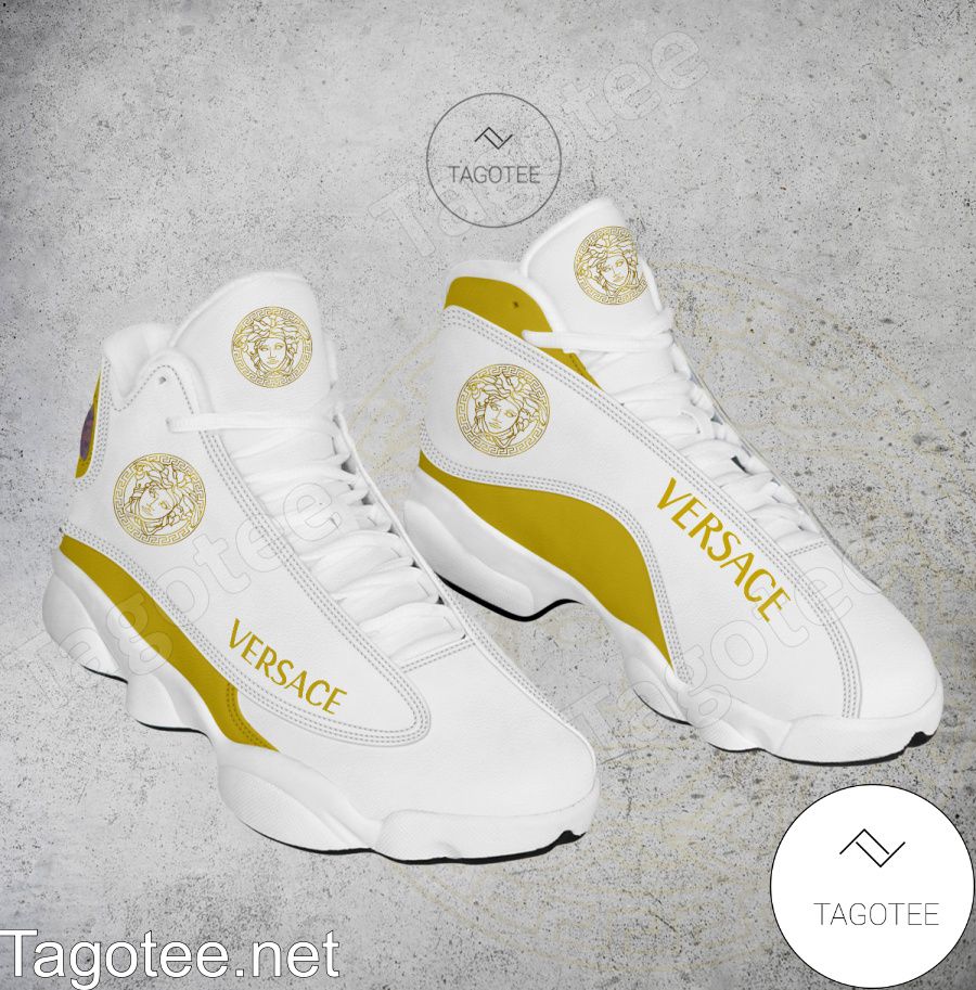 Versace Logo Air Jordan 13 Shoes - EmonShop