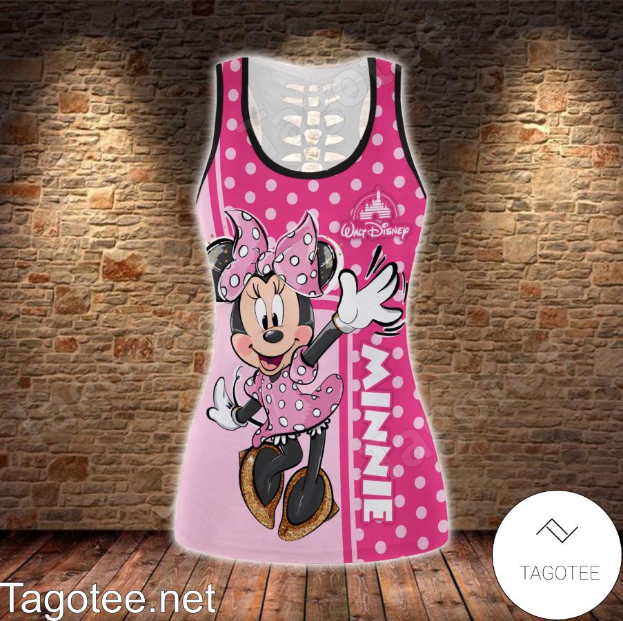 Walt Disney Minnie Mouse Shirt, Tank Top And Leggings a