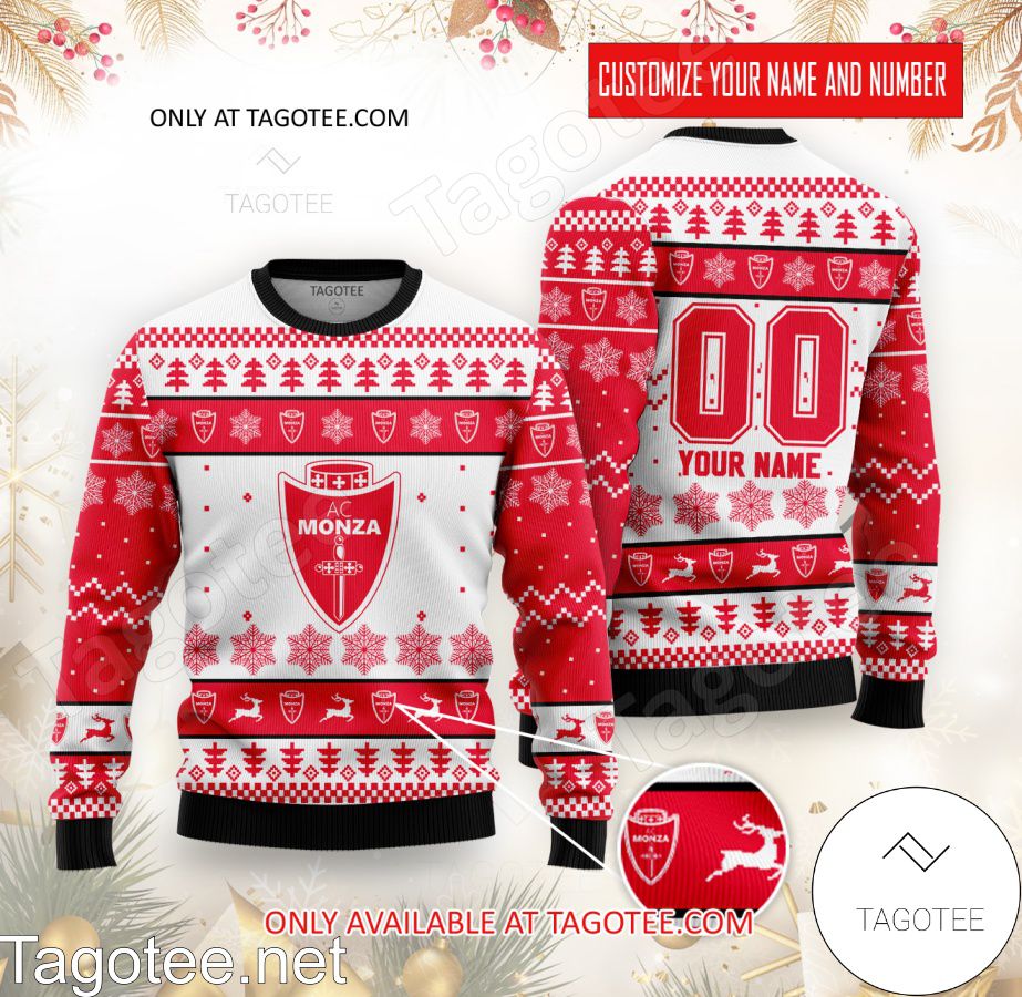 AC Monza Custom Ugly Christmas Sweater - BiShop