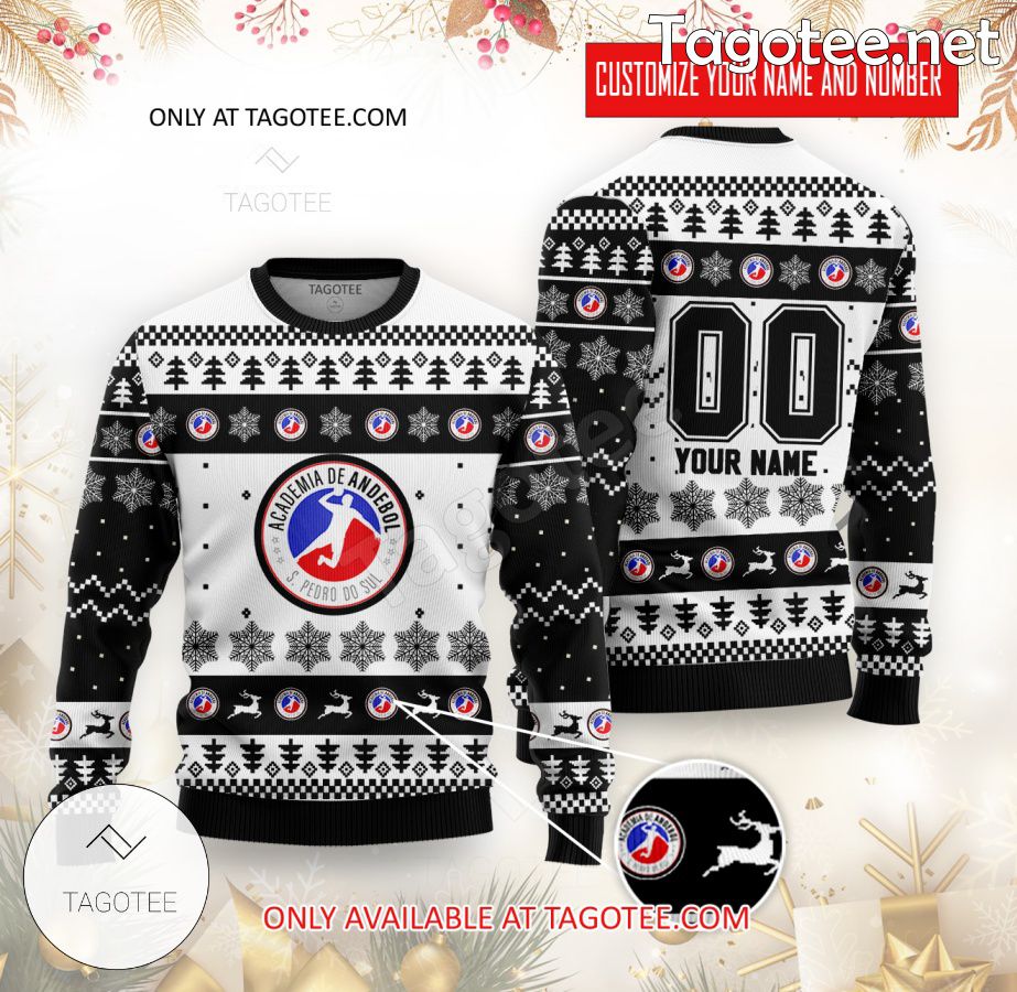 ADA de Sao Pedro do Sul Handball Custom Ugly Christmas Sweater - BiShop