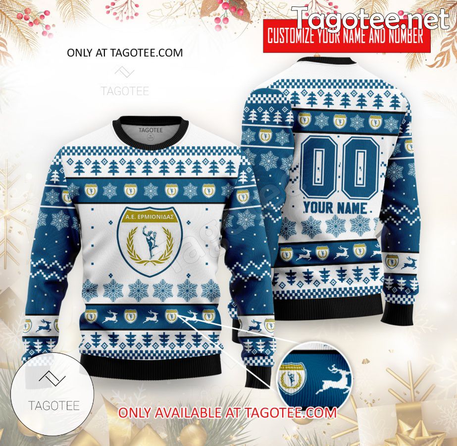 AE Ermionida Custom Ugly Christmas Sweater - EmonShop