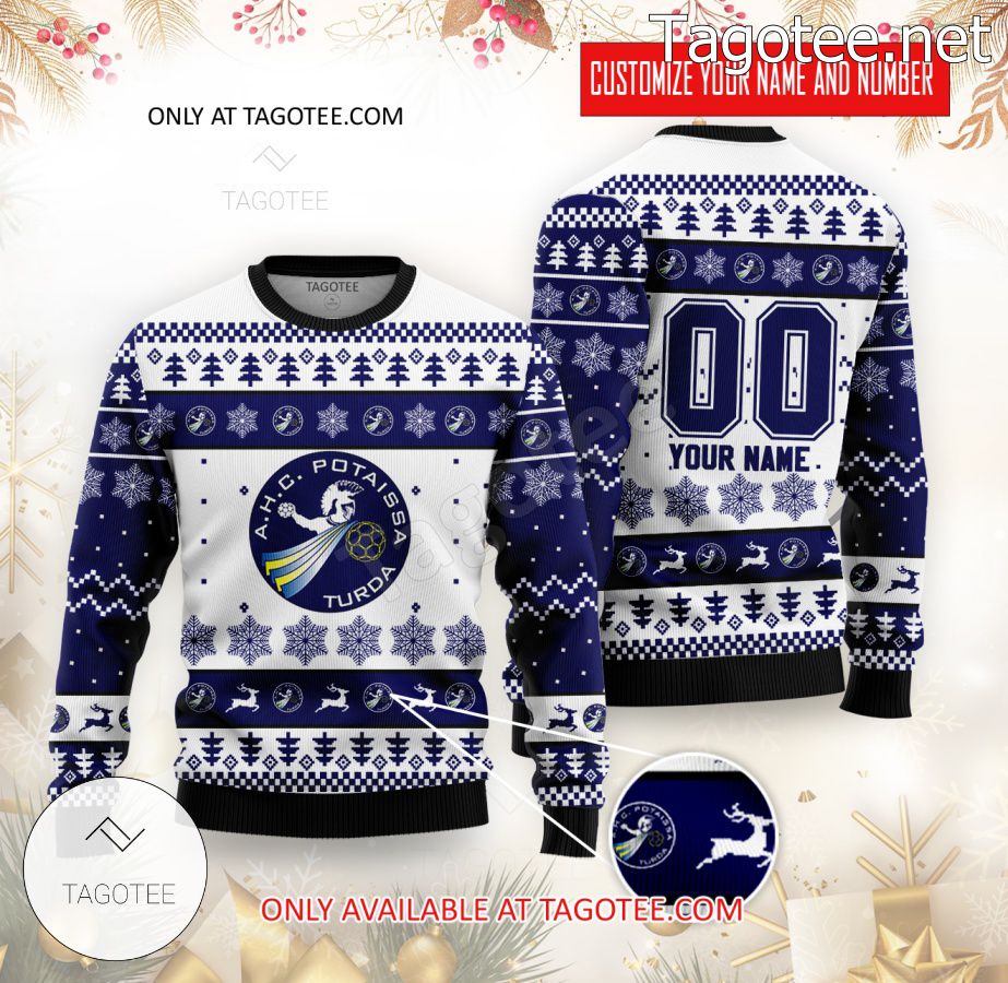 AHC Potaissa Turda Handball Custom Ugly Christmas Sweater - BiShop