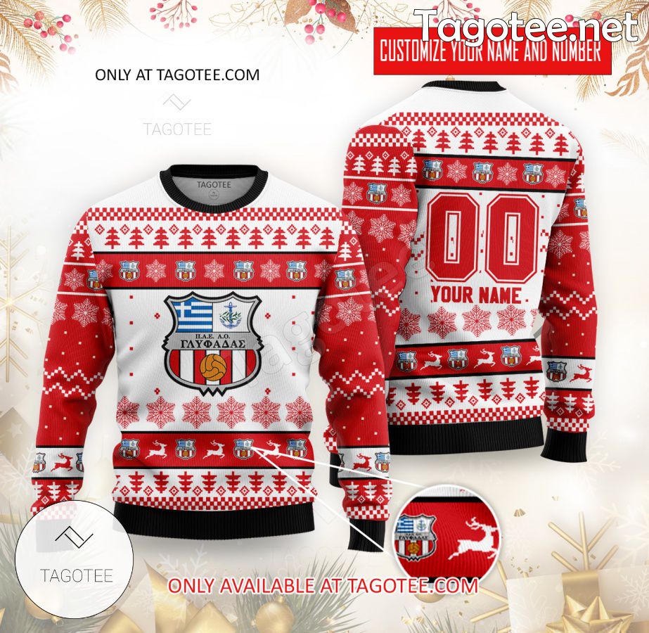 AO Glyfada Custom Ugly Christmas Sweater - EmonShop