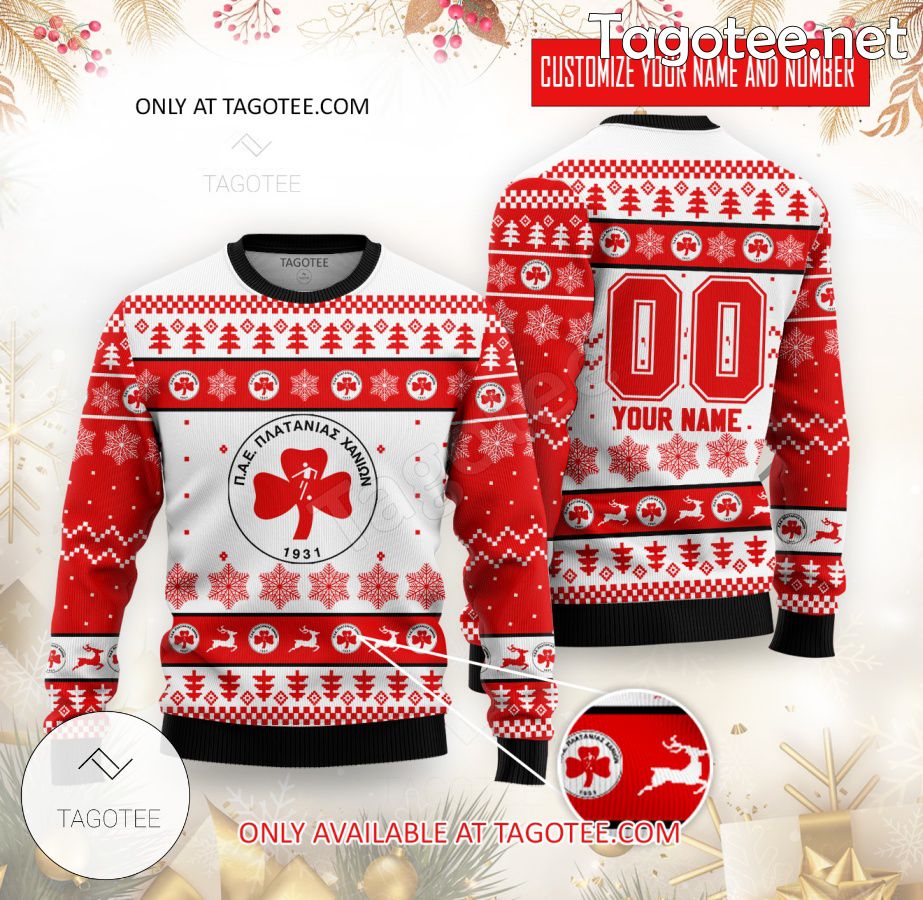 AO Platanias Custom Ugly Christmas Sweater - EmonShop