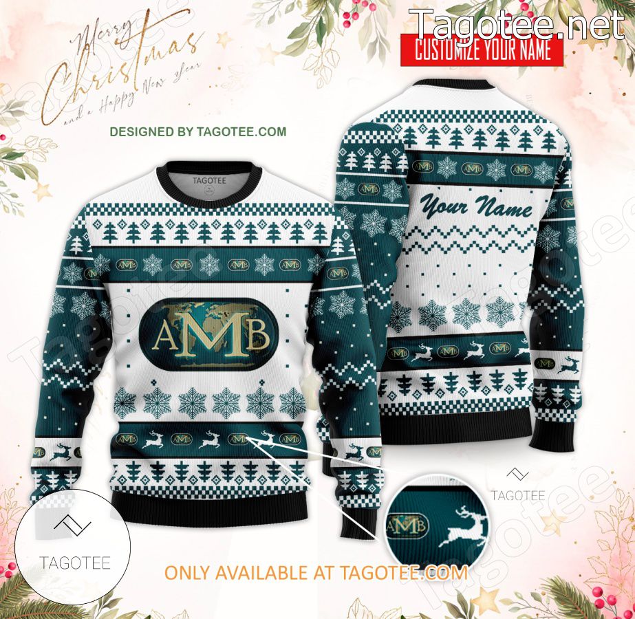 Academy of Massage and Bodywork Custom Ugly Christmas Sweater - BiShop