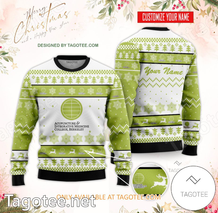 Acupuncture and Integrative Medicine College, Berkeley Custom Ugly Christmas Sweater - BiShop