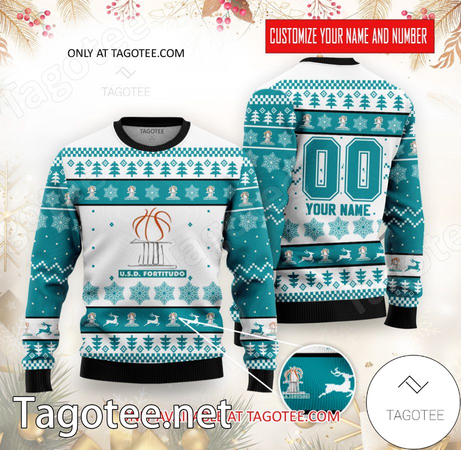 Agrigento Basketball Custom Ugly Christmas Sweater - BiShop