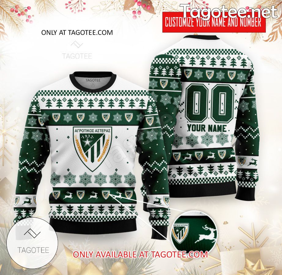 Agrotikos Asteras Custom Ugly Christmas Sweater - EmonShop