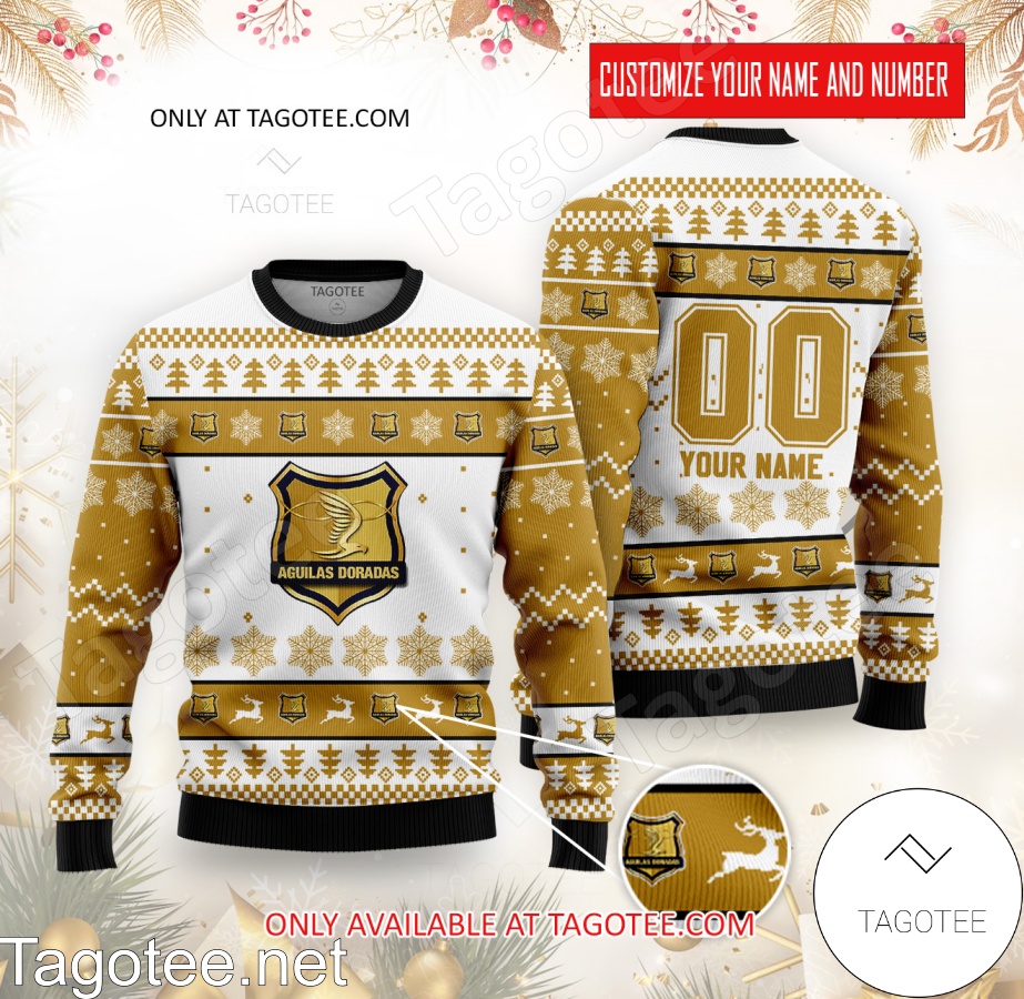 Aguilas Doradas Custom Ugly Christmas Sweater - EmonShop