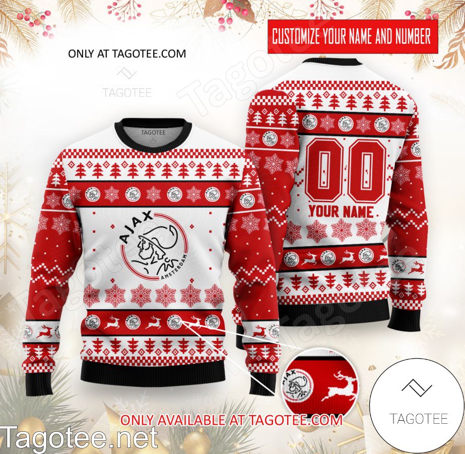 Ajax Amsterdam Custom Ugly Christmas Sweater