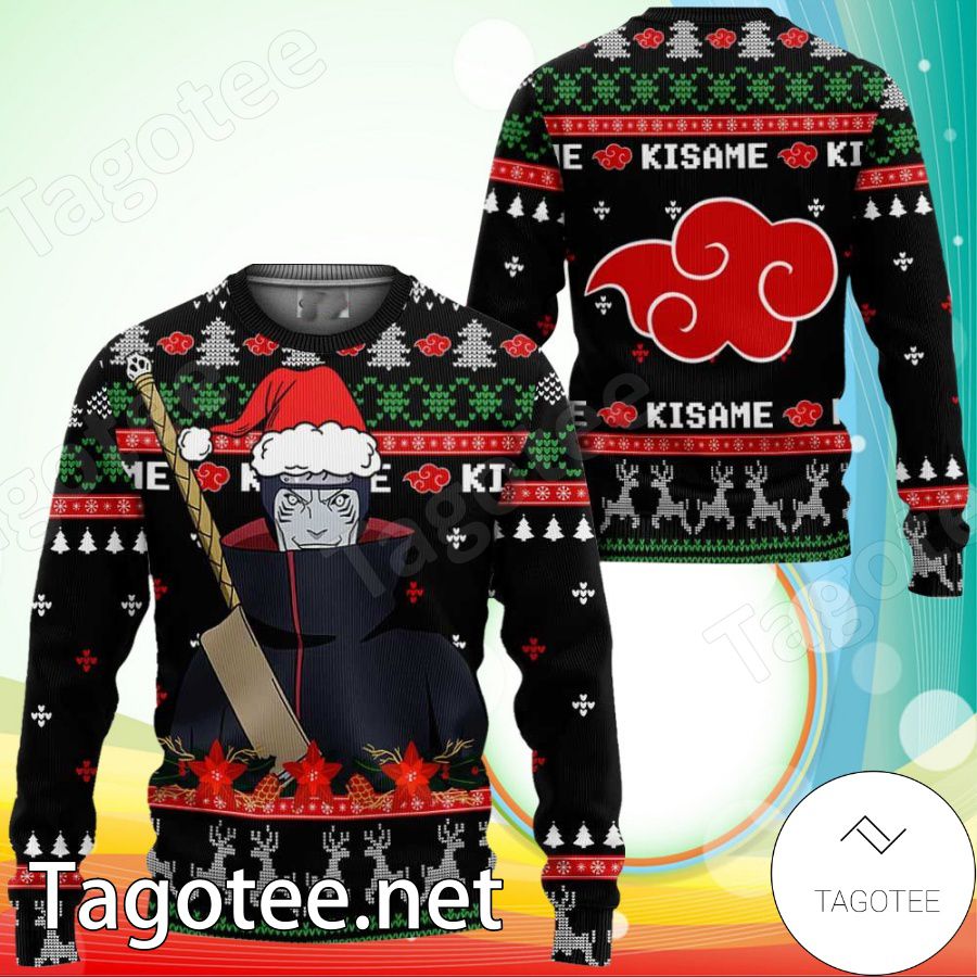 Akatsuki Kisame Naruto Shippuden Manga Anime Xmas Ugly Christmas Sweater