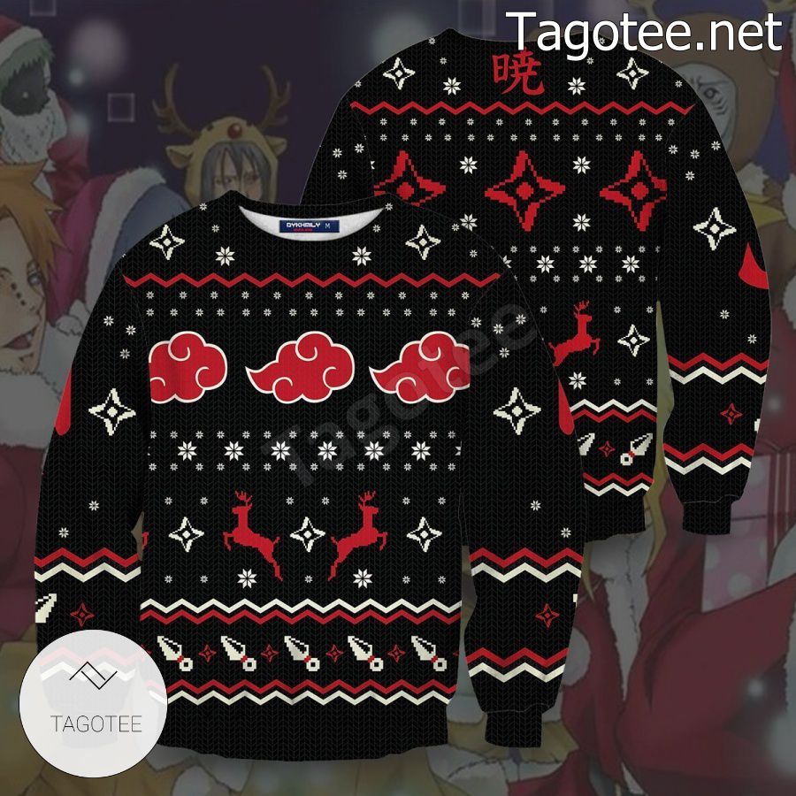 Akatsuki Logo Naruto Xmas Ugly Christmas Sweater