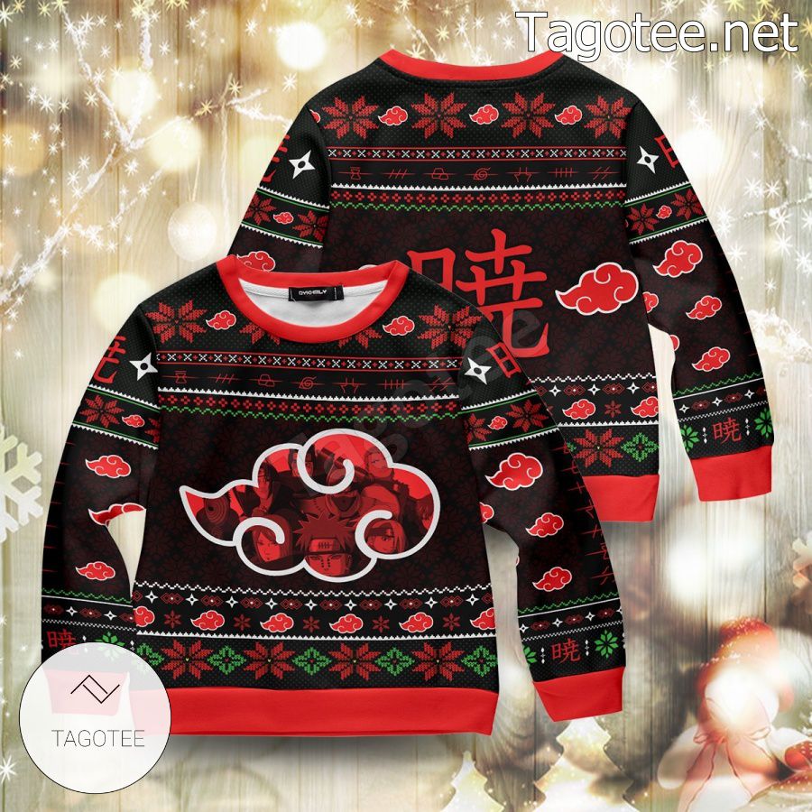 Akatsuki Warriors Naruto Xmas Ugly Christmas Sweater