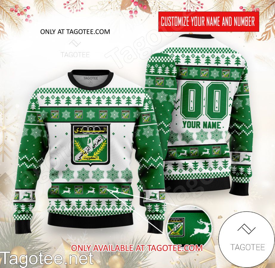 Al Arabi SC Custom Ugly Christmas Sweater - BiShop