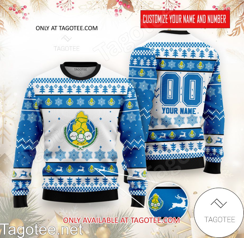 Al-Gharafa Custom Ugly Christmas Sweater - BiShop