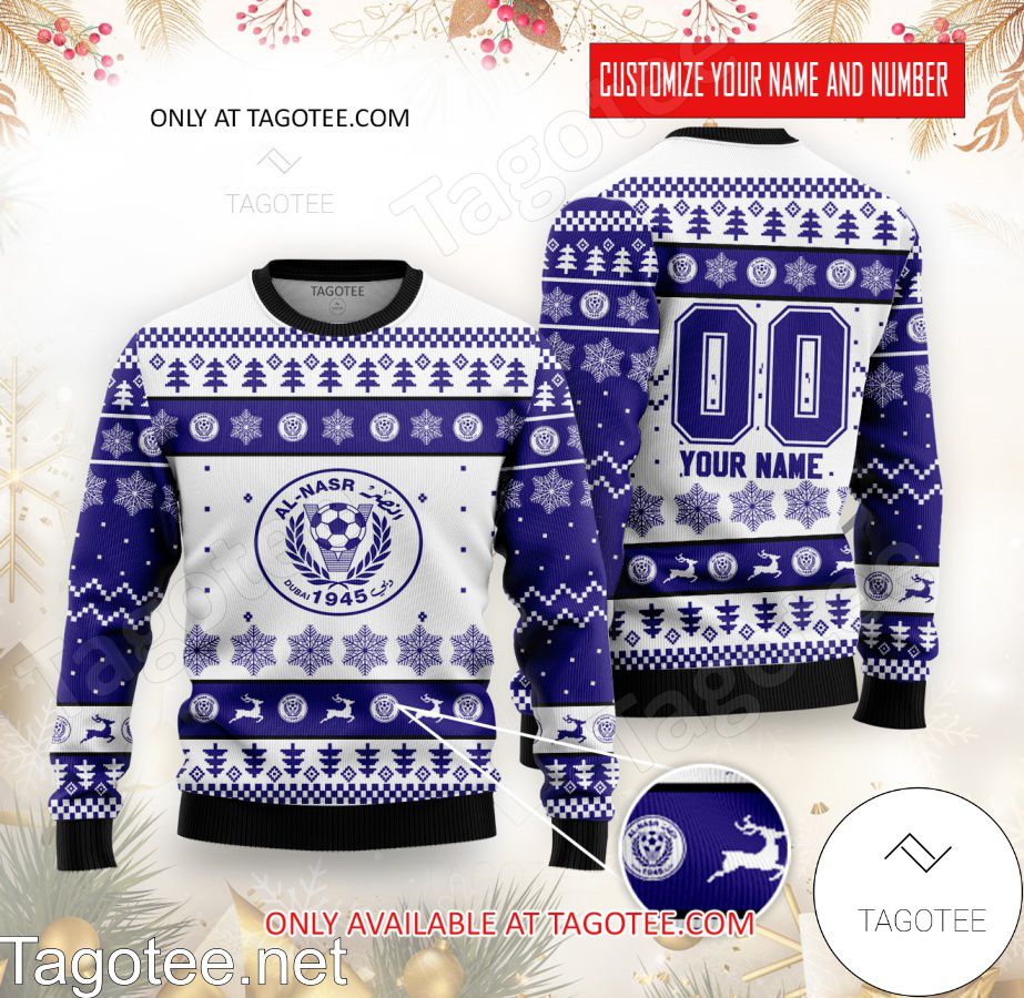 Al Nasr SC Custom Ugly Christmas Sweater - MiuShop