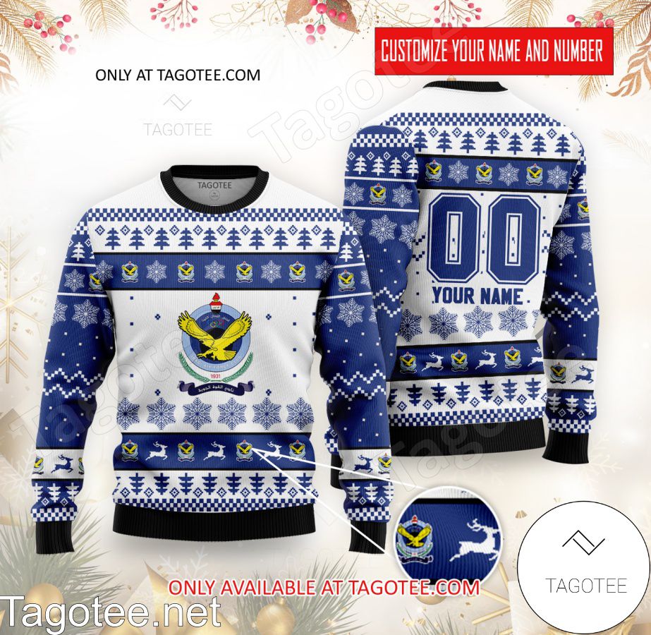 Al Quwa Al Jawiya Custom Ugly Christmas Sweater - BiShop