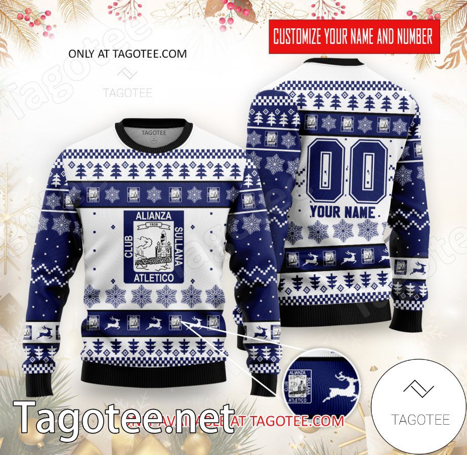 Alianza Atlético Custom Ugly Christmas Sweater - EmonShop