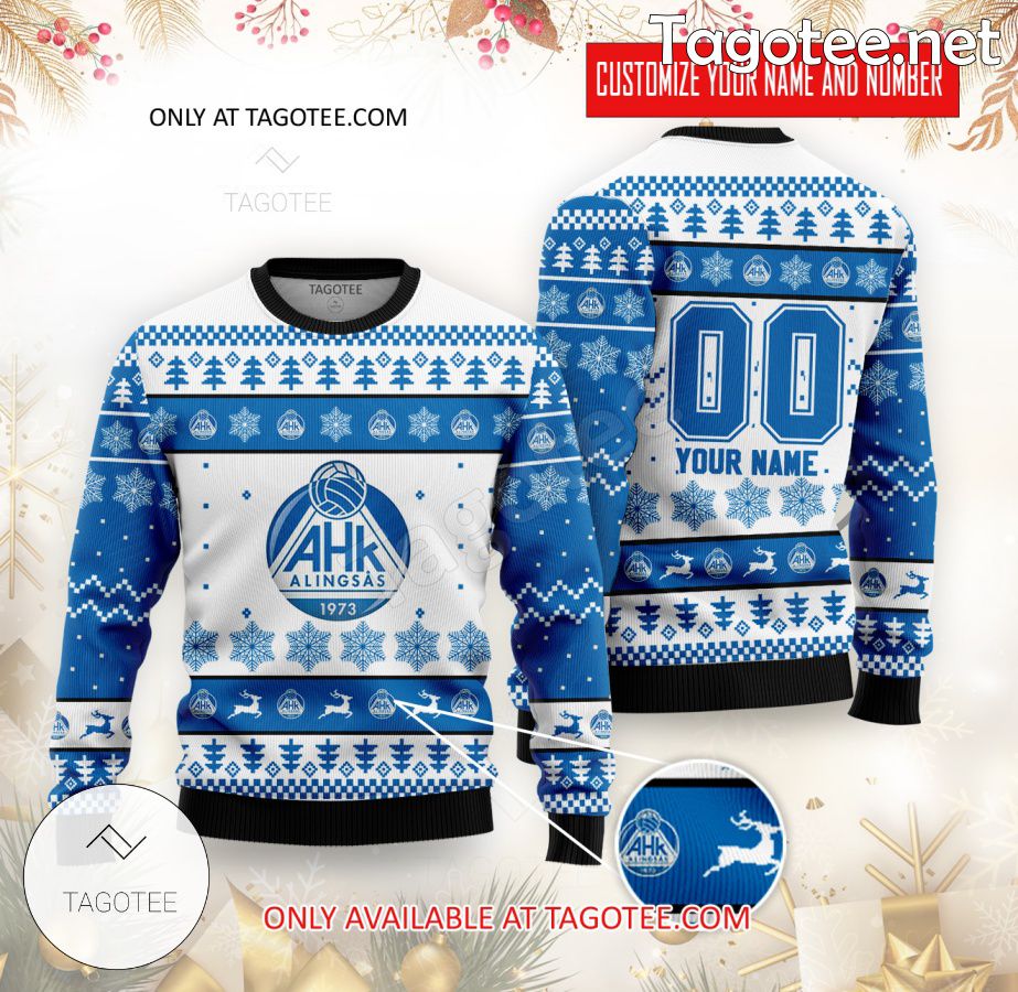 Alingsås HK Handball Custom Ugly Christmas Sweater - BiShop