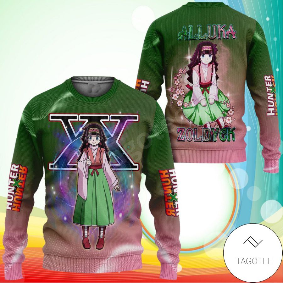 Alluka Zoldyck Hunter X Hunter Anime Xmas Ugly Christmas Sweater