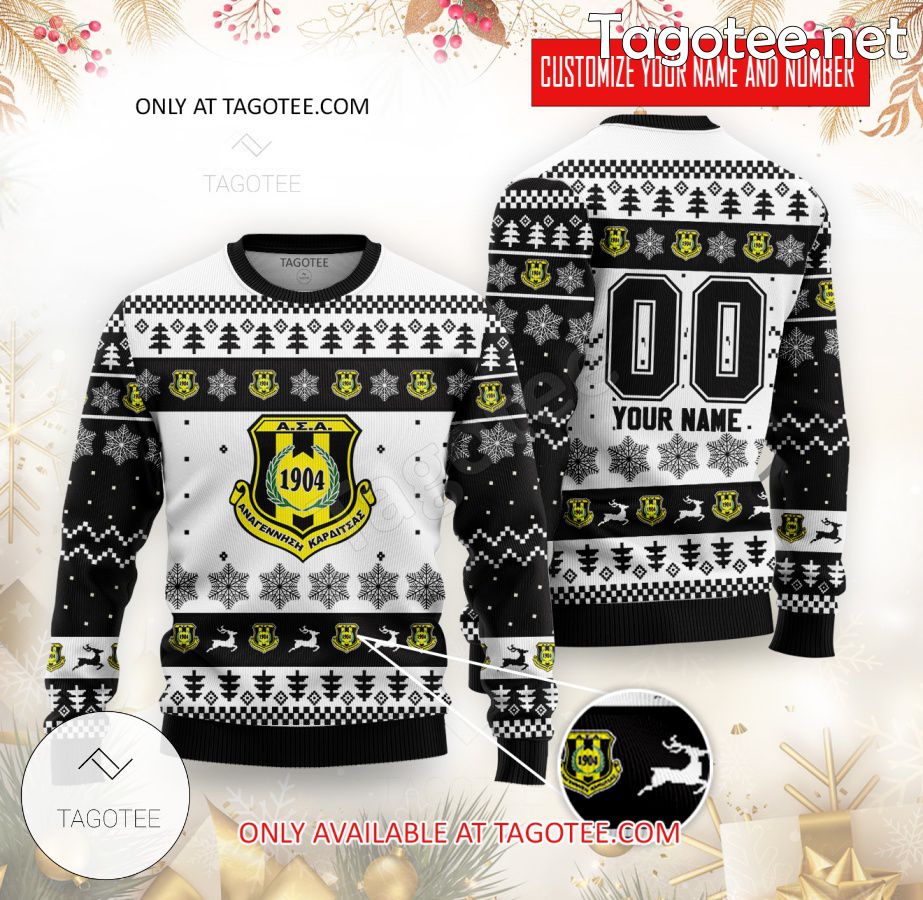 Anagennisi Karditsa Custom Ugly Christmas Sweater - EmonShop