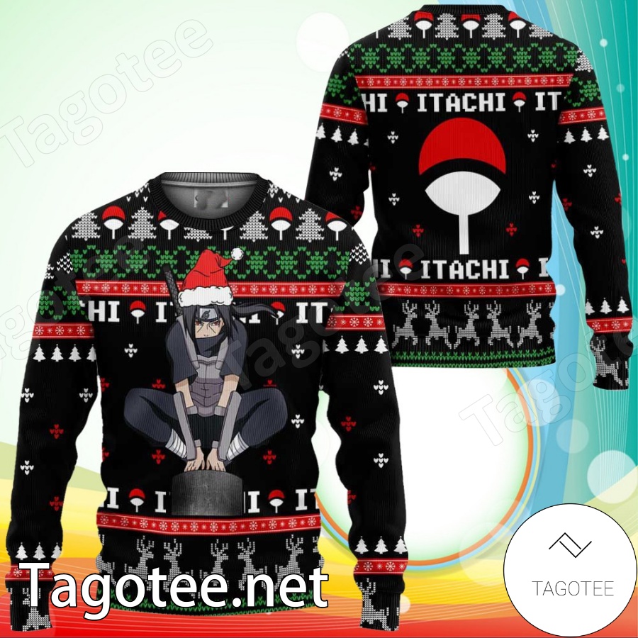 Anbu Itachi Naruto Shippuden Manga Anime Xmas Ugly Christmas Sweater