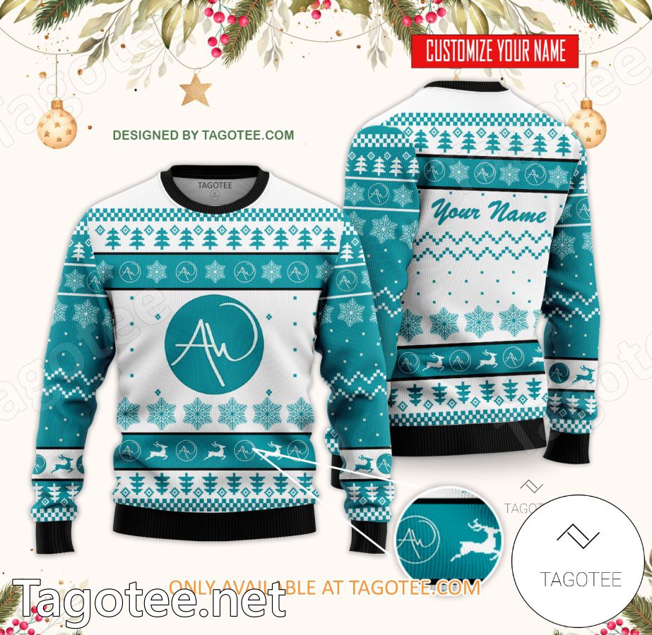 Ann Webb Skin Institute Custom Ugly Christmas Sweater - BiShop