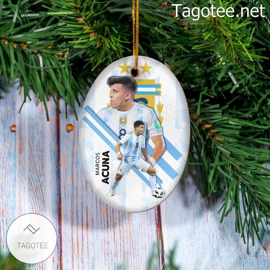 Argentina - Marcos Acuña Xmas Ornament