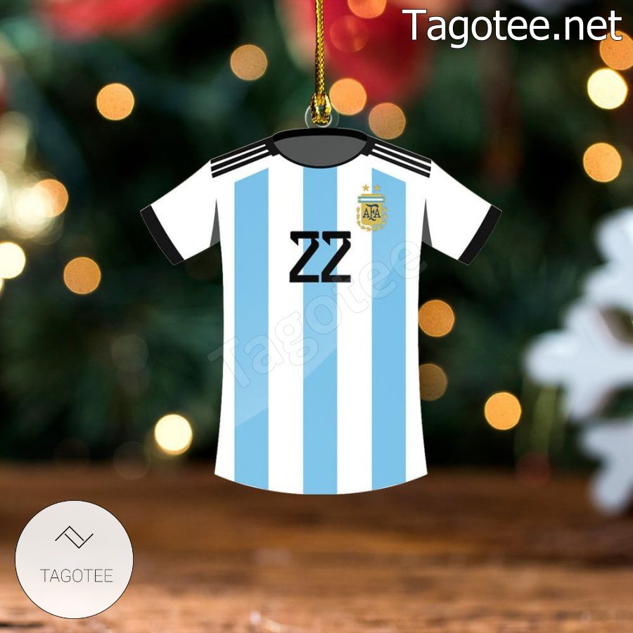 Argentina Team Jersey - Lautaro Martínez Xmas Ornament