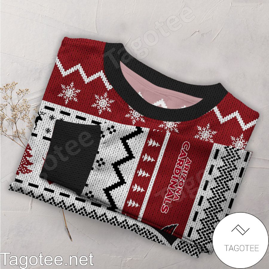 Arizona Cardinals NFL Football Knit Pattern Ugly Christmas Sweater a