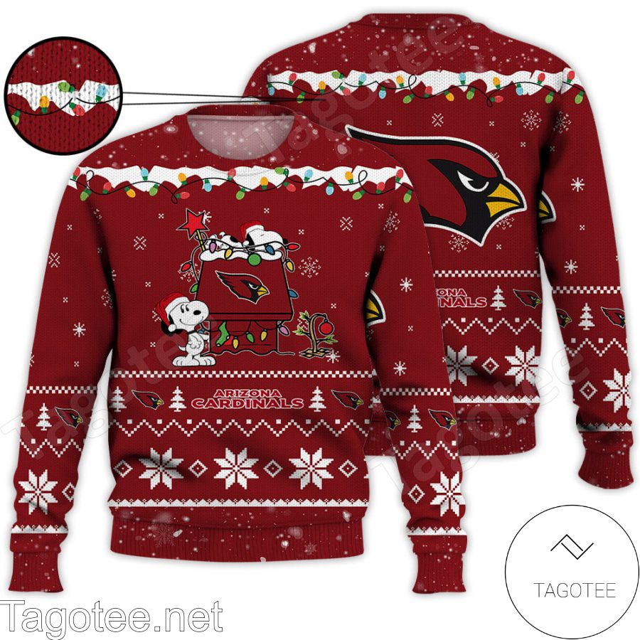 Arizona Cardinals Snoopy NFL Ugly Christmas Sweater