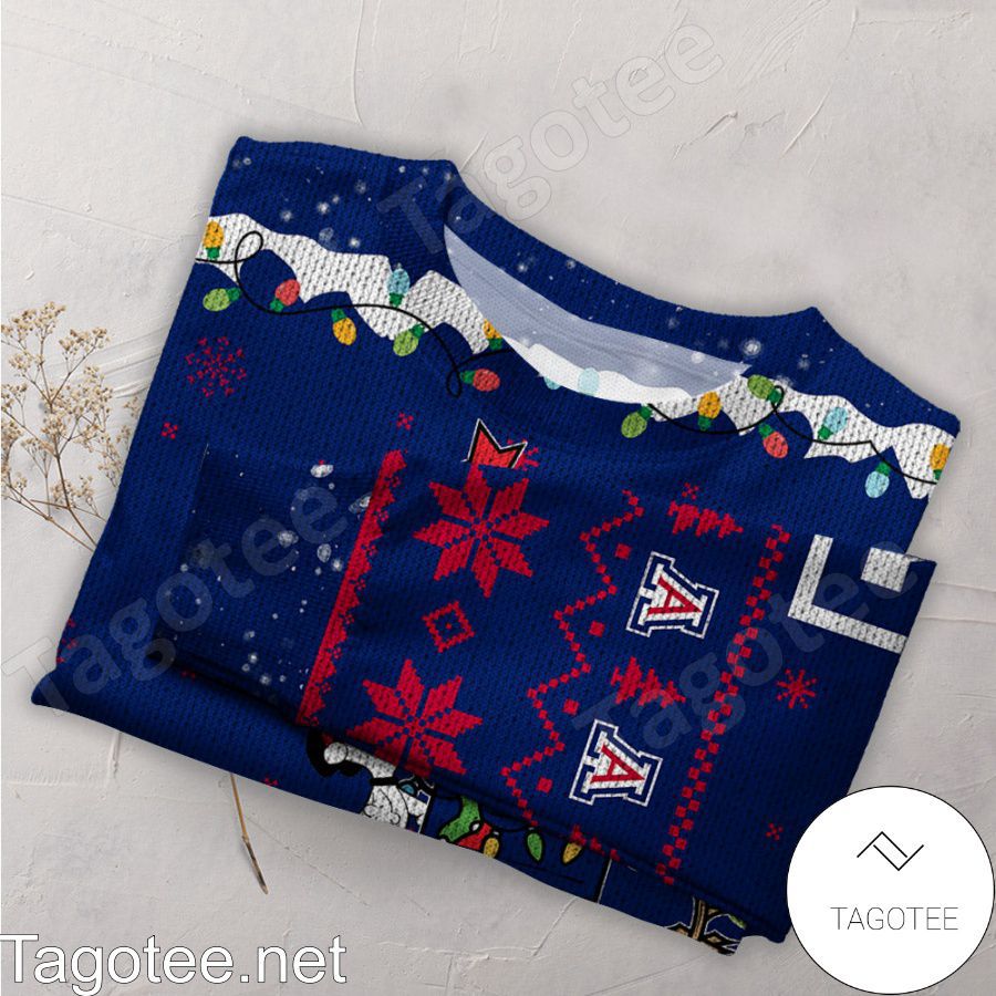 Arizona Wildcats Snoopy NCAA Ugly Christmas Sweater a