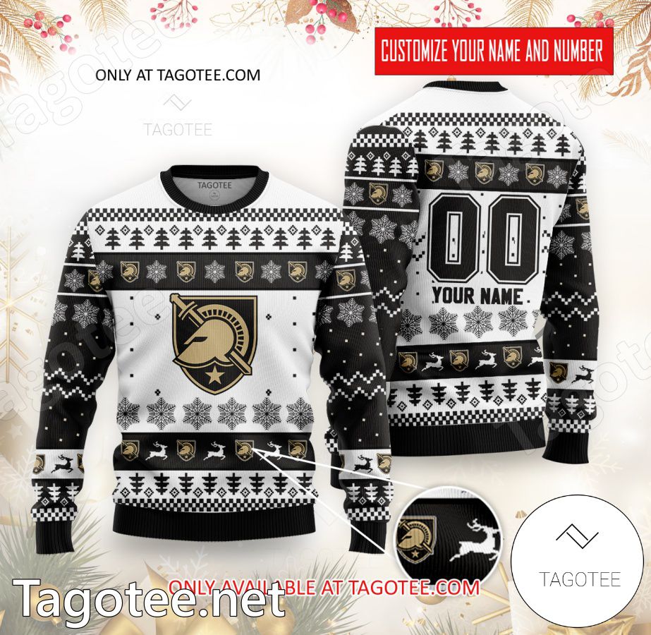 Army Black Knights Hockey Custom Ugly Christmas Sweater - BiShop