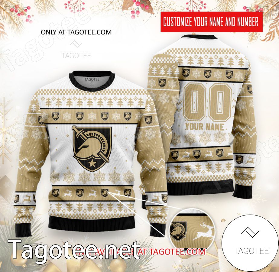 Army College Rugby Custom Ugly Christmas Sweater - BiShop