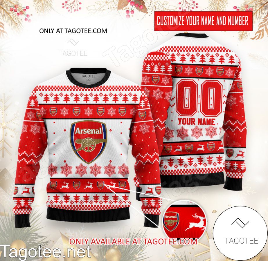 Arsenal Custom Ugly Christmas Sweater