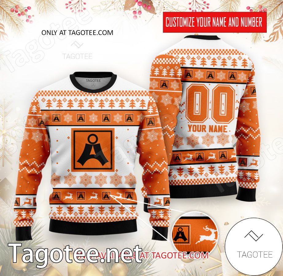 Asane Fotball Custom Ugly Christmas Sweater - EmonShop