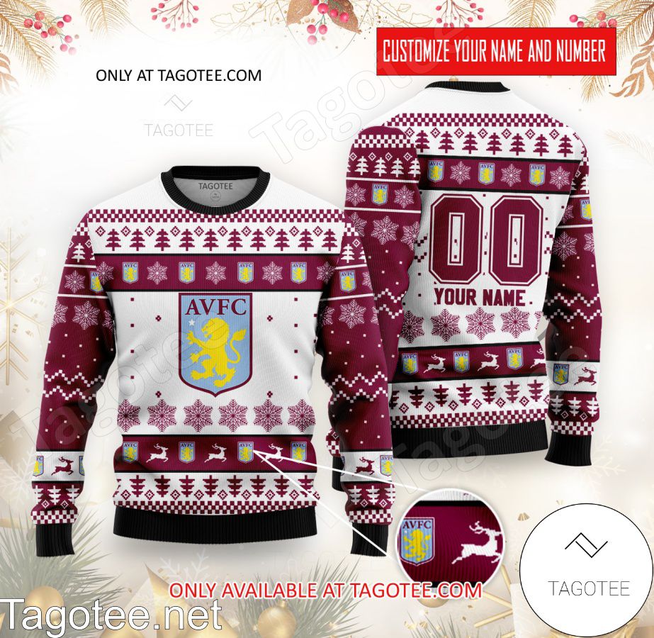 Aston Villa Custom Ugly Christmas Sweater