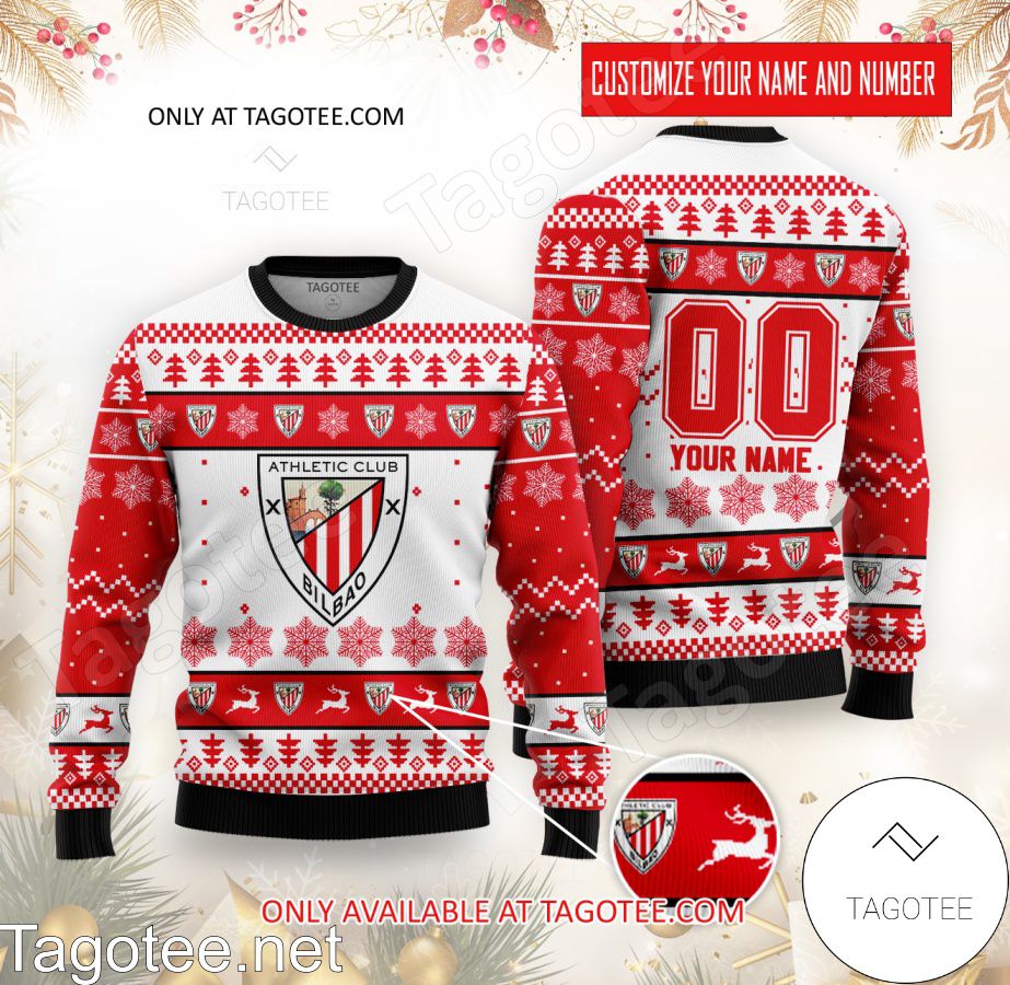 Athletic Bilbao Custom Ugly Christmas Sweater